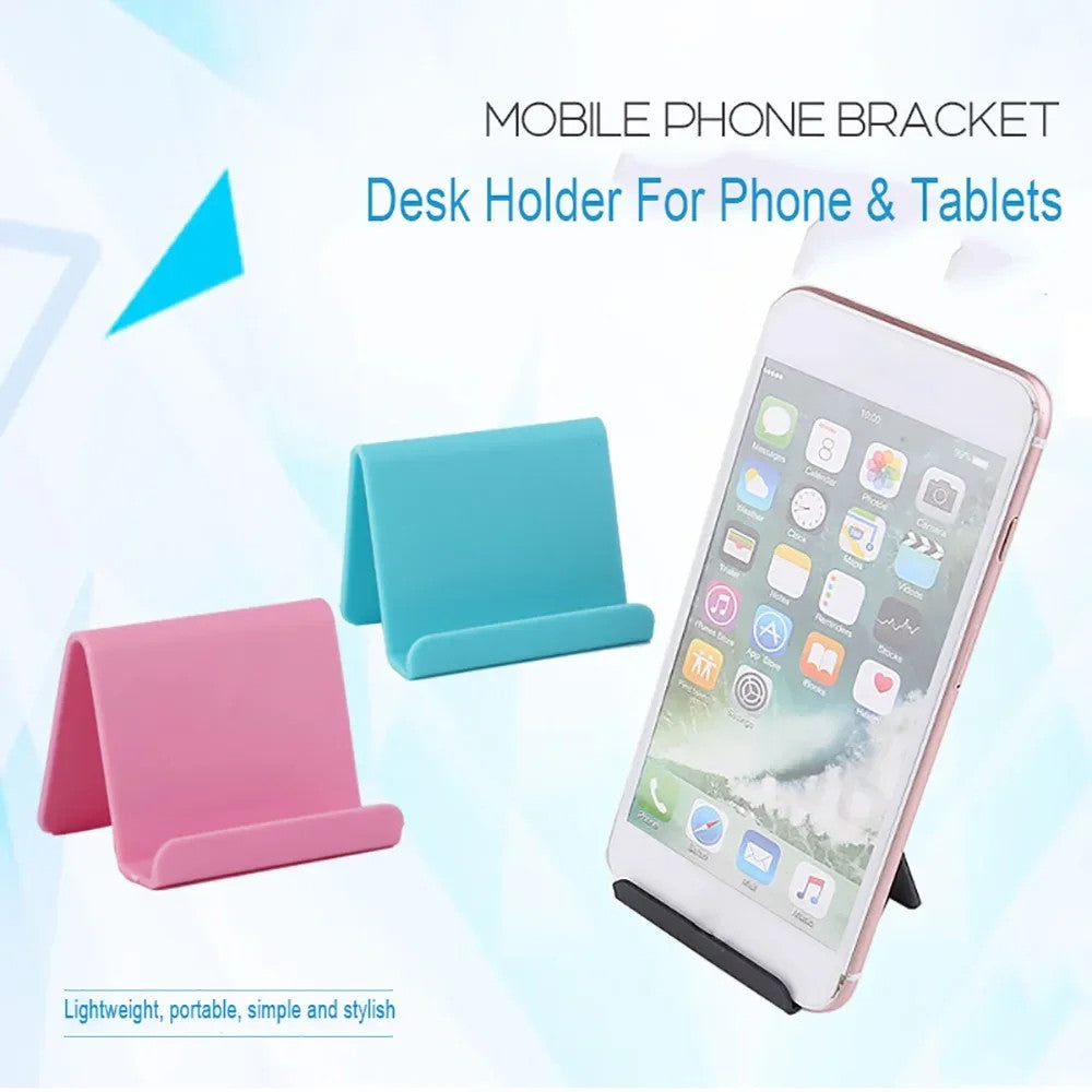 Mini Universal Desktop Phone Stand Holder Plastic Desk Mount for iPhone Samsung