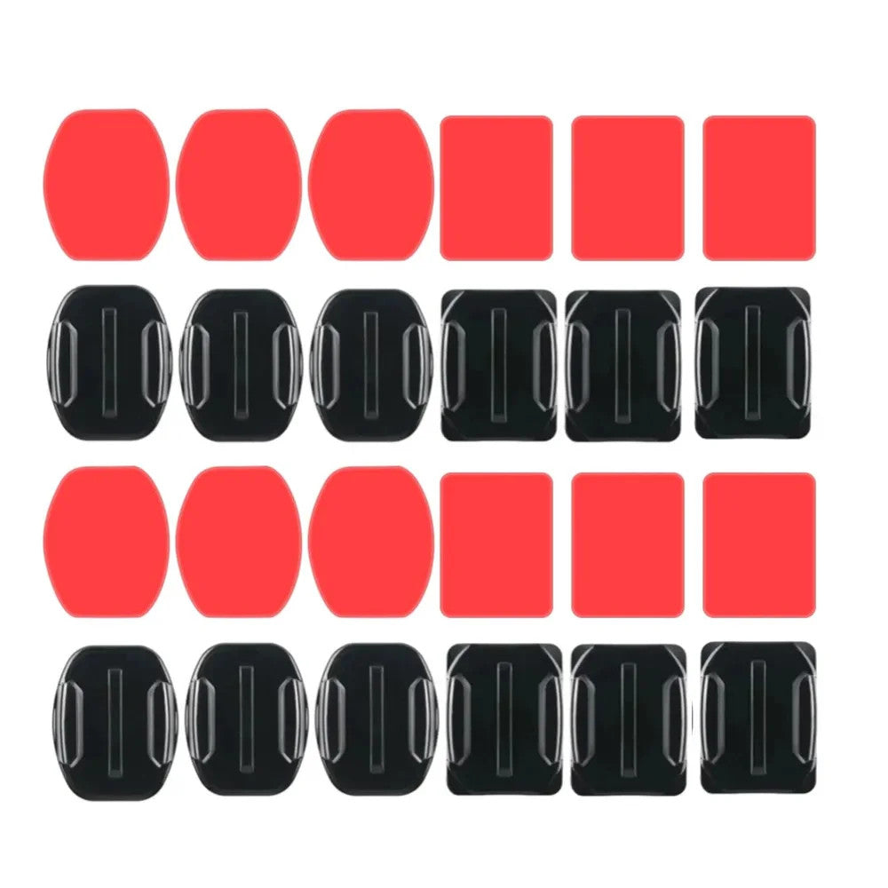 Adhesive Mount Kit Sticky Pads for GoPro Hero 13 12 11 10 9 Flat & Curved Helmet