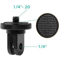 1/4" Screw Tripod Adapter Mount 360° For Gopro Hero 13/12 Insta360 Action Camera