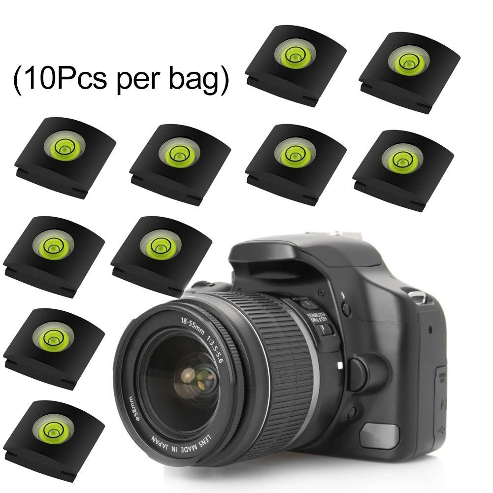 10 Pack Camera Flash Hot Shoe Cover With Bubble Level for Canon Nikon Sony Fuji