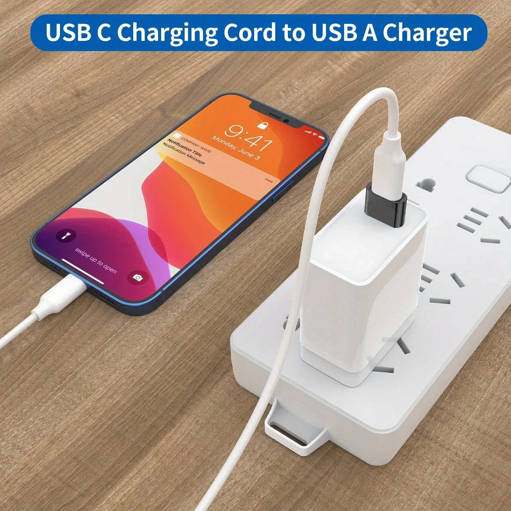 3x USB C to USB Adapter Fast Charging Converter Plug for iPhone Android Phone