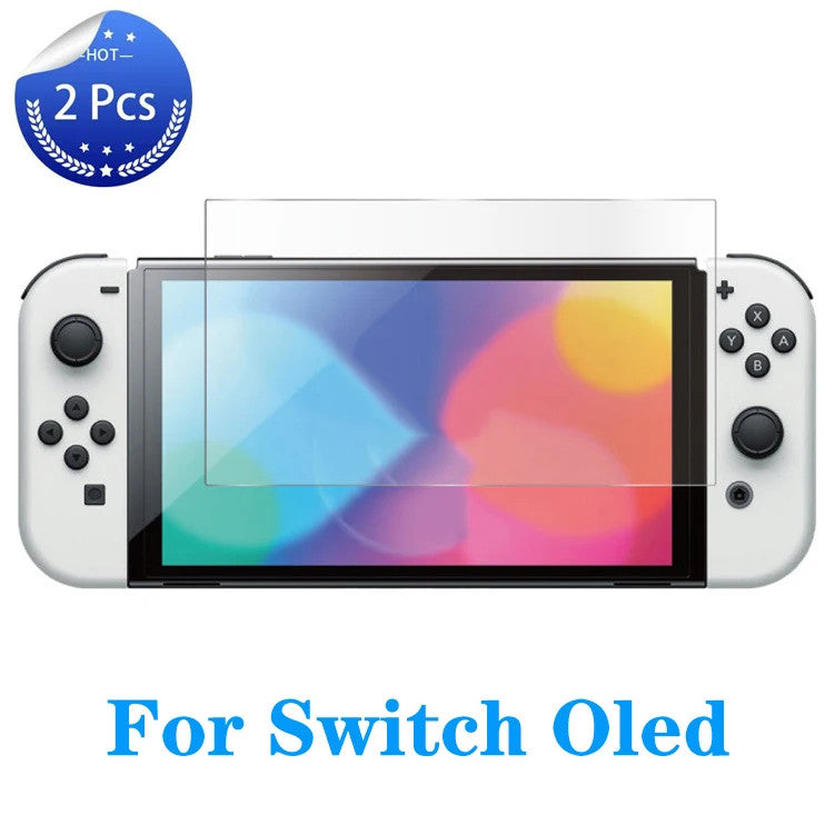 Tempered Glass Screen Protector Cover for All Nintendo Switch Model OLED Lite NS