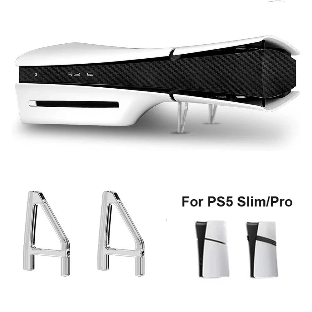 Stand for PS5 Slim & Pro Cooling Feet Horizontal Placement Bracket Holder