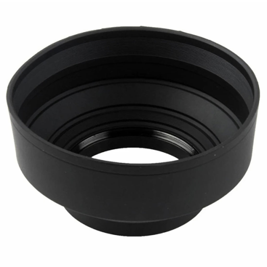 3in1 Collapsible Rubber Lens Hood 49-82mm Universal Canon Nikon Sony DSLR Camera