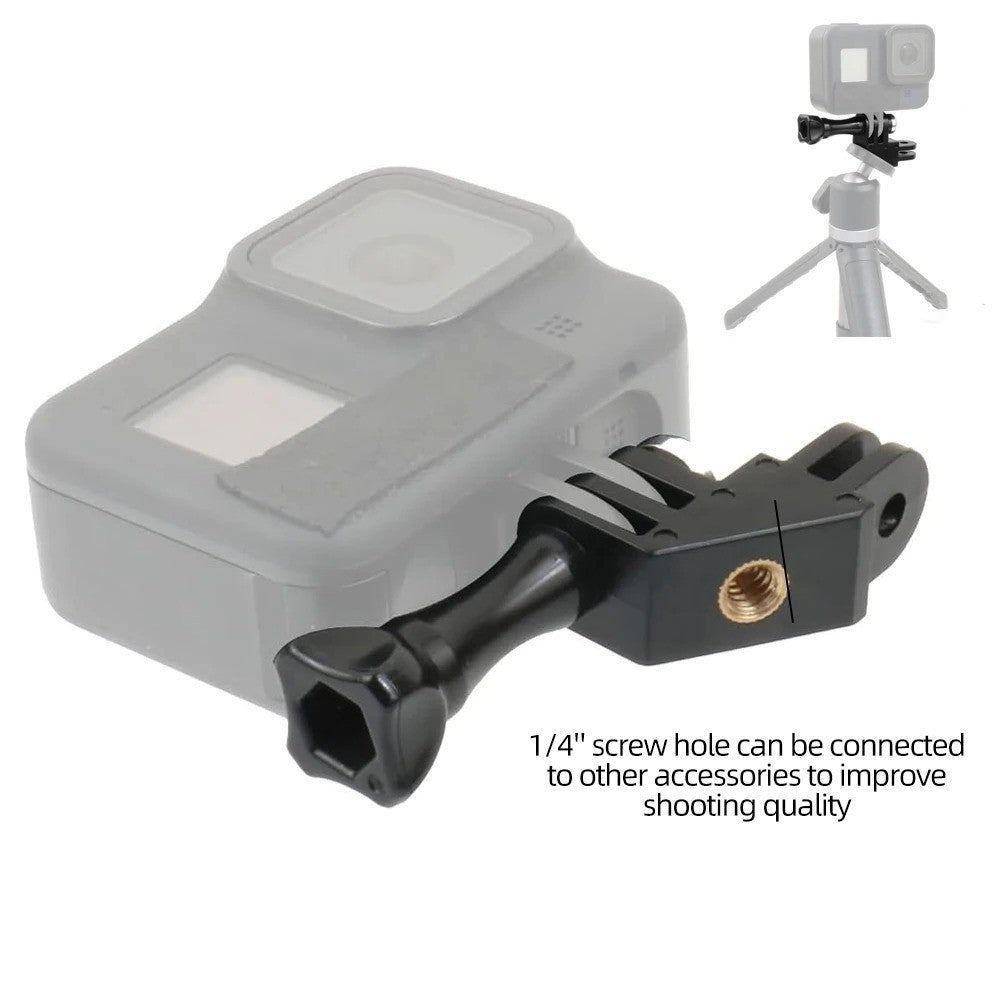 90 Degree Direction Adapter Elbow Mount For GoPro Hero 13 12 11 10 9 DJI Action