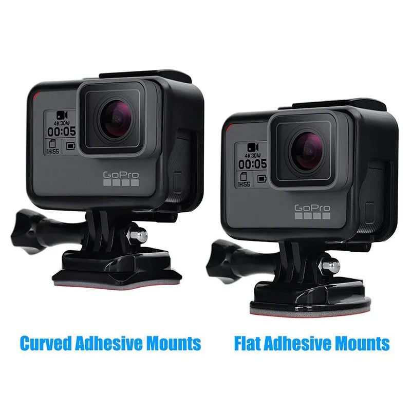 Adhesive Mount Kit Sticky Pads for GoPro Hero 13 12 11 10 9 Flat & Curved Helmet