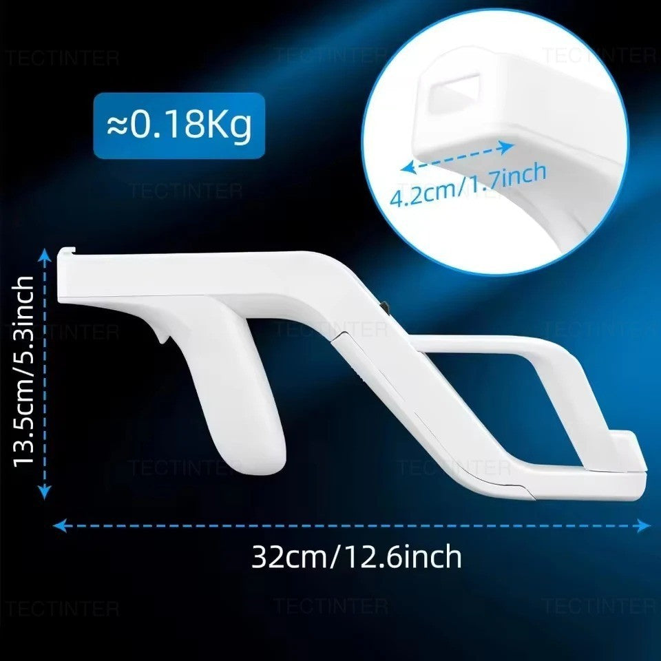 1Pcs Zapper Gun For Nintendo Wii Right Left Remote Controller White Zapper Gun