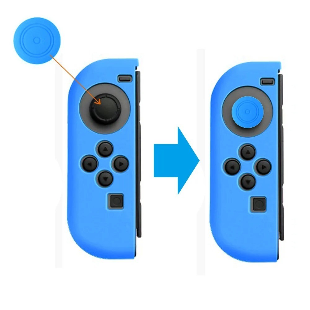 10 Pack Thumb Joy-Con Stick Grip Cap Rubber Cover For Nintendo Switch/Lite/OLED
