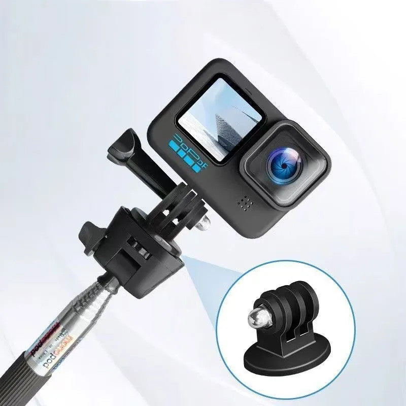 5PCS Tripod Mount Adapter 1/4 Screw Base for GoPro DJI Action Camera Black