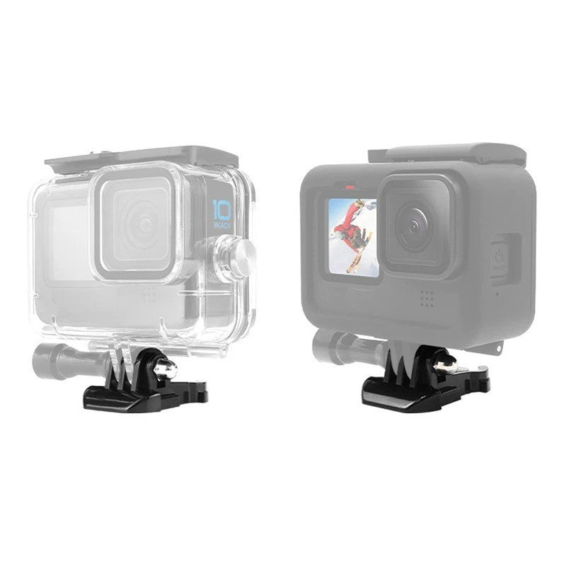 2PCS Black Buckle Basic Mount Adapter Clips for GoPro HERO 12 11 10 9 8 7 Camera