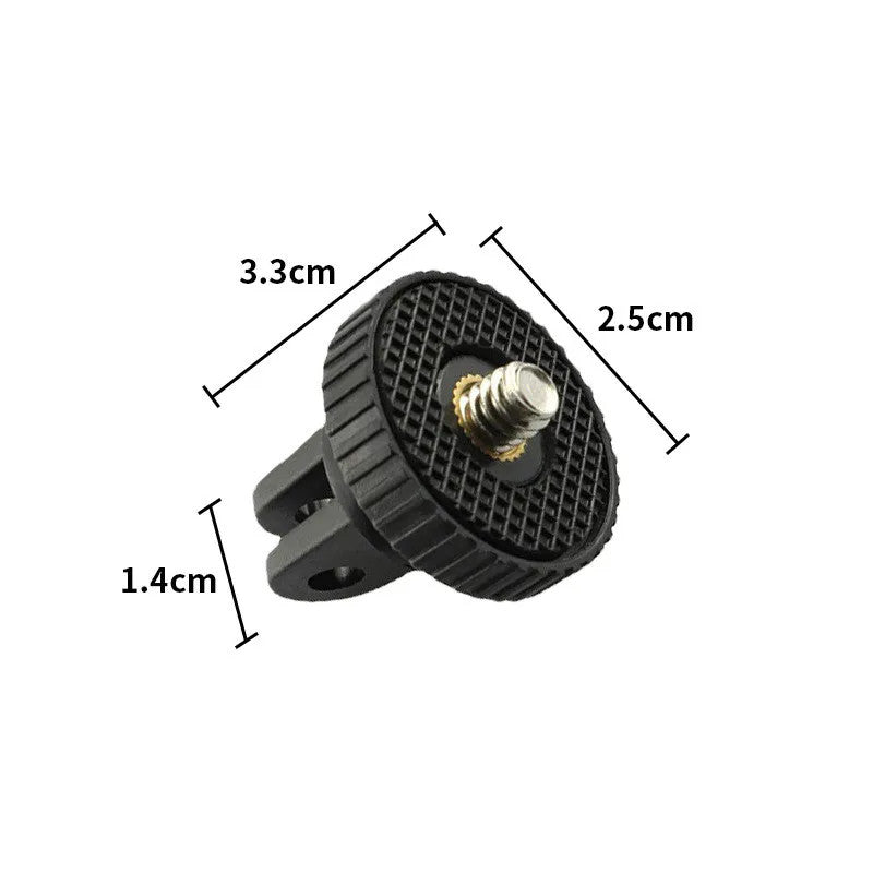 1/4" Screw Tripod Adapter Mount 360° For Gopro Hero 13/12 Insta360 Action Camera