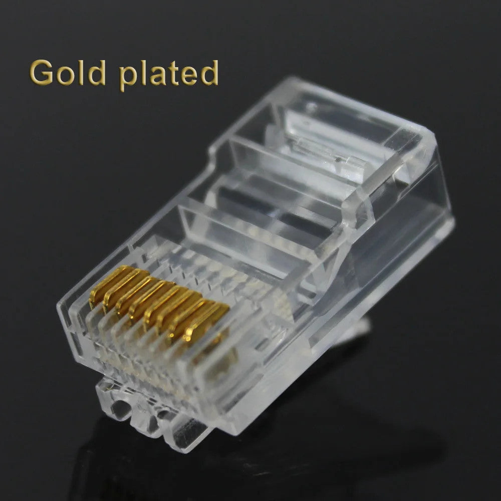 20-100PCS Ethernet Connector Cat5 Cat5e Modular Cable Plug Network LAN RJ45