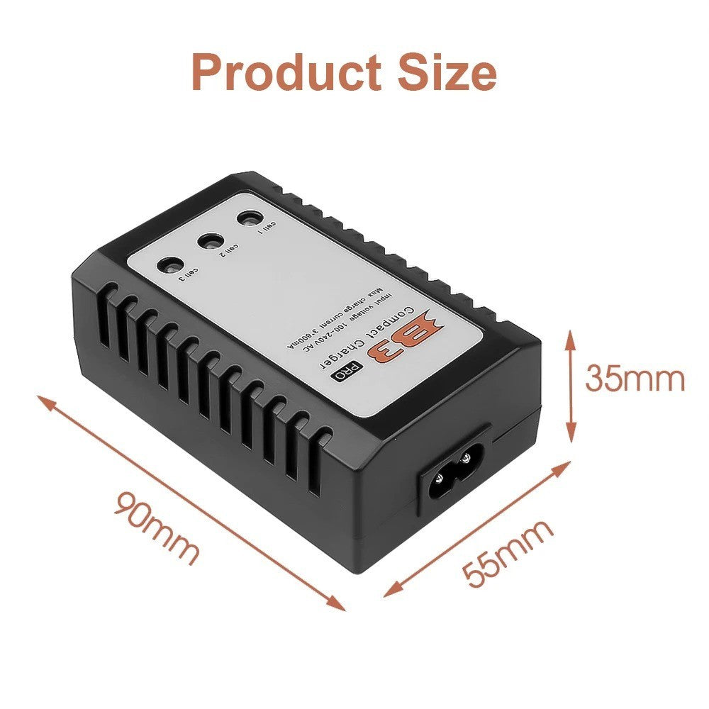 1/2 PCS B3 Battery Charger For LIPO 2s 3s 7.4v 11.1v Lithium Polymer Battery