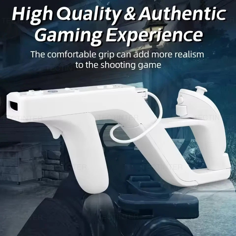 1Pcs Zapper Gun For Nintendo Wii Right Left Remote Controller White Zapper Gun