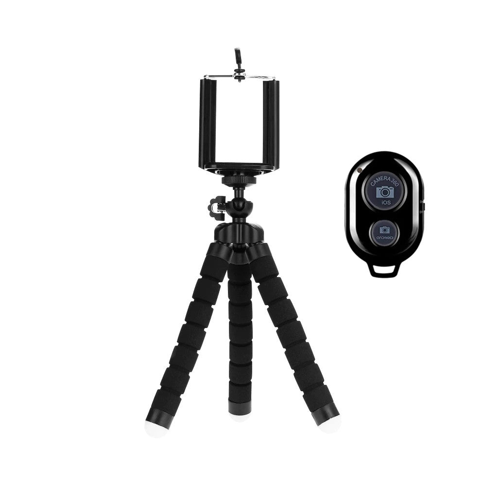 Mini Tripod + Remote For Smartphone Mobile Camera Holder Clip Stand Octopus