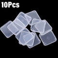 10PCS  Transparent Standard SD SDHC Memory Card Case Holder Box Storage Boxes