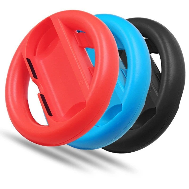 Steering Wheel for Nintendo Switch Mario Kart Red Blue JoyCon Controller 2-Pack
