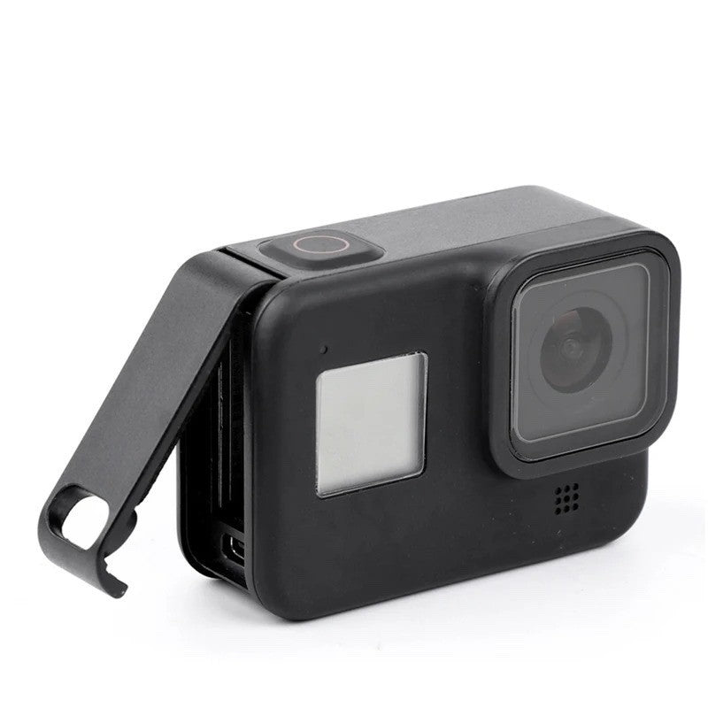 Plastic Removable Battery Cover Side Door with Charging Port for GoPro Hero 8