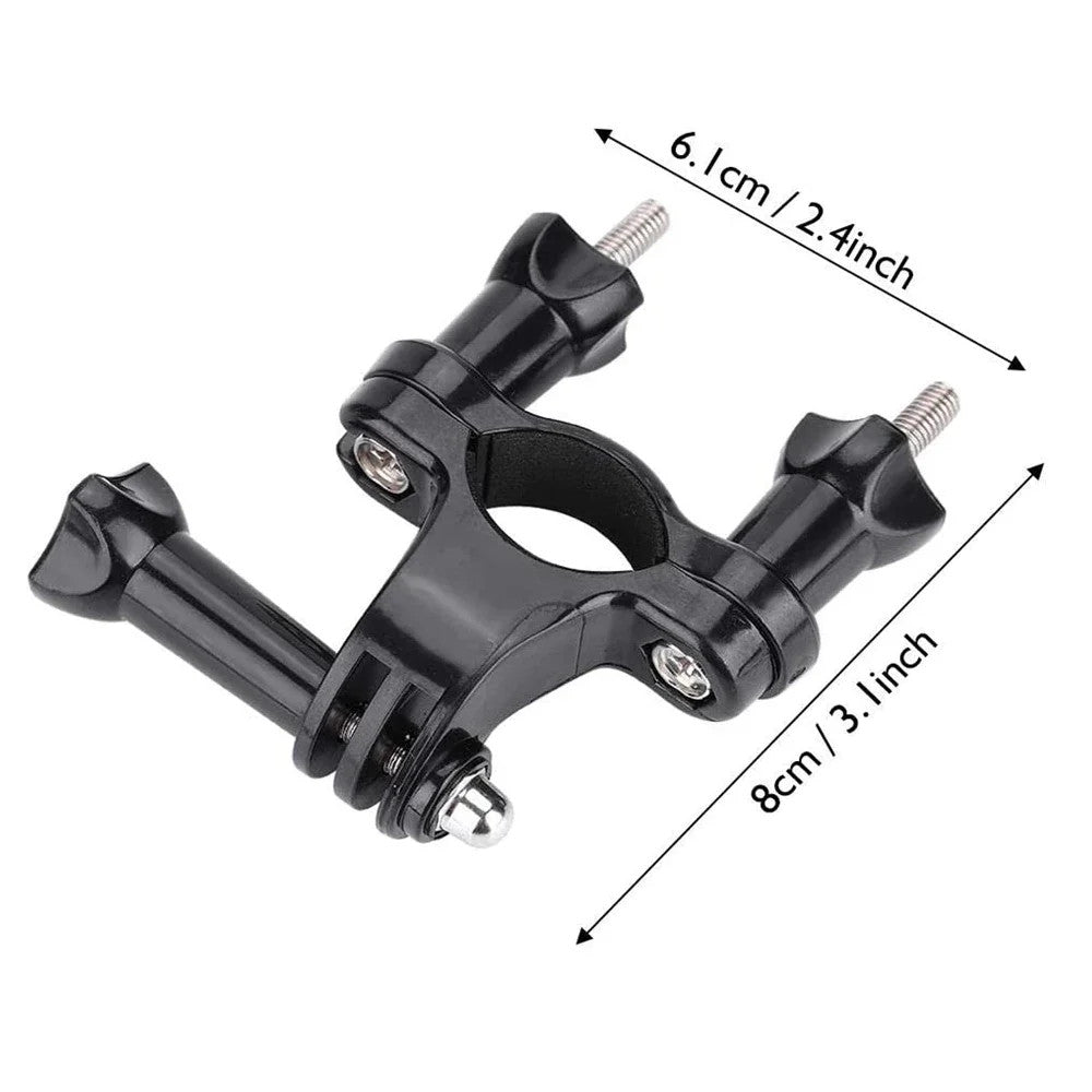 Handlebar Bike Mount for GoPro 9 10 11 12 13 Bicycle Clamp Screws Pivot Arm