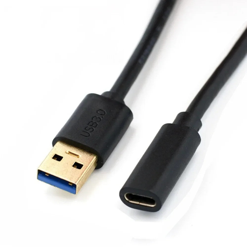 USB 3.0 Male to USB C Female Cable Adapter Fast Data Extension Cord Hub OTG Sync