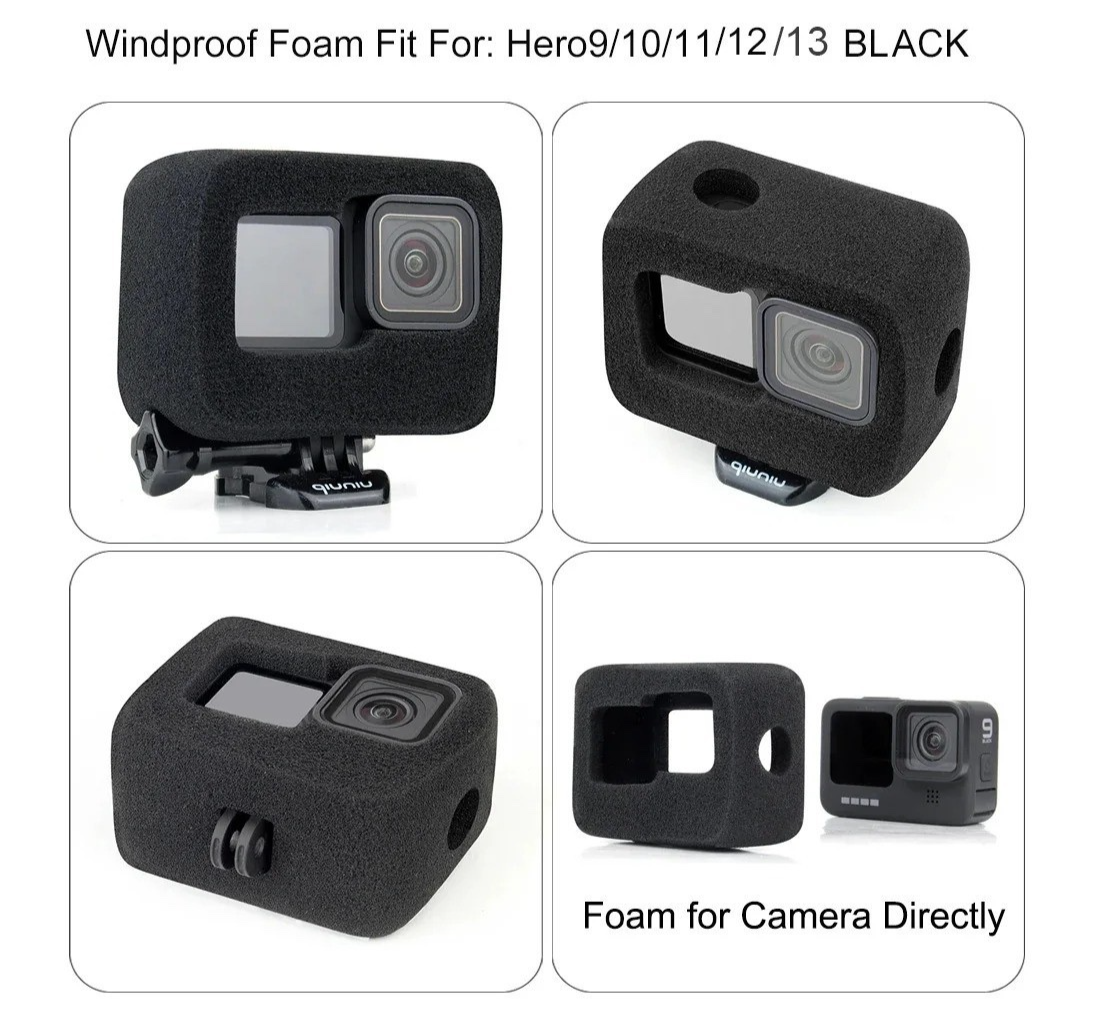 Noise Reduction Wind Muff Case Windslayer Cover for GoPro Hero 9 10 11 12 13