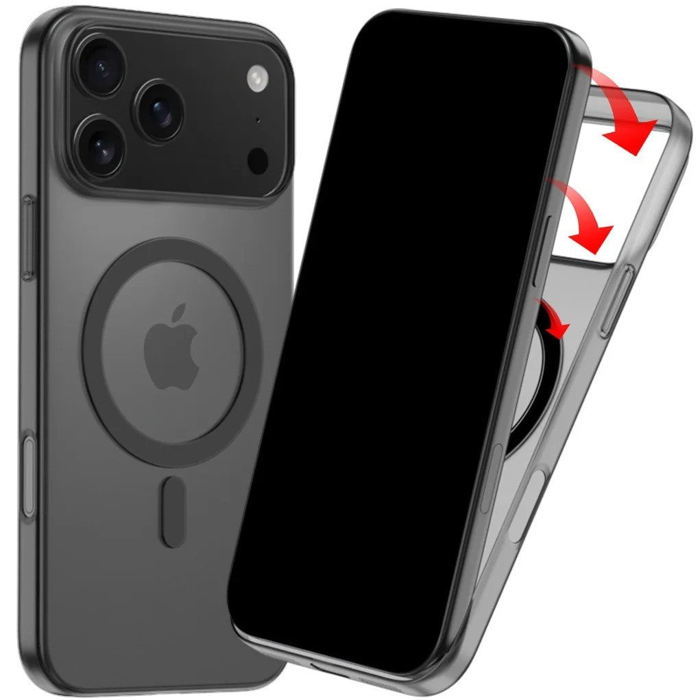 MagSafe Case for iPhone 17 17 Pro Max Case 17 Shockproof Heavy Duty Clear Black