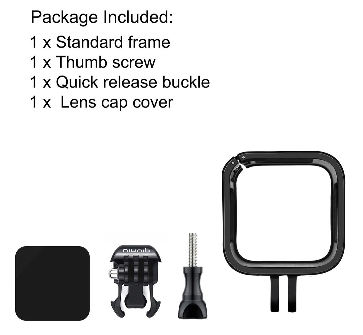 Frame + Lens Cap For GoPro Hero 4 5 Session Case Mount Protective Housing Cover