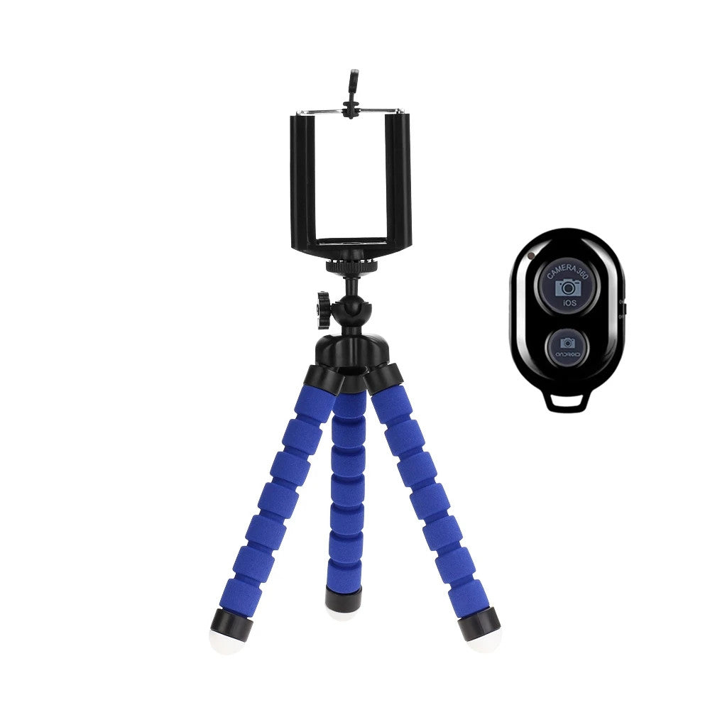 Mini Tripod + Remote For Smartphone Mobile Camera Holder Clip Stand Octopus