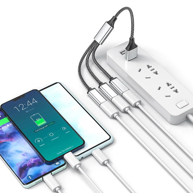USB Cable Splitter Hub Multi Port Expander Adapter Dock Power Charging Extender