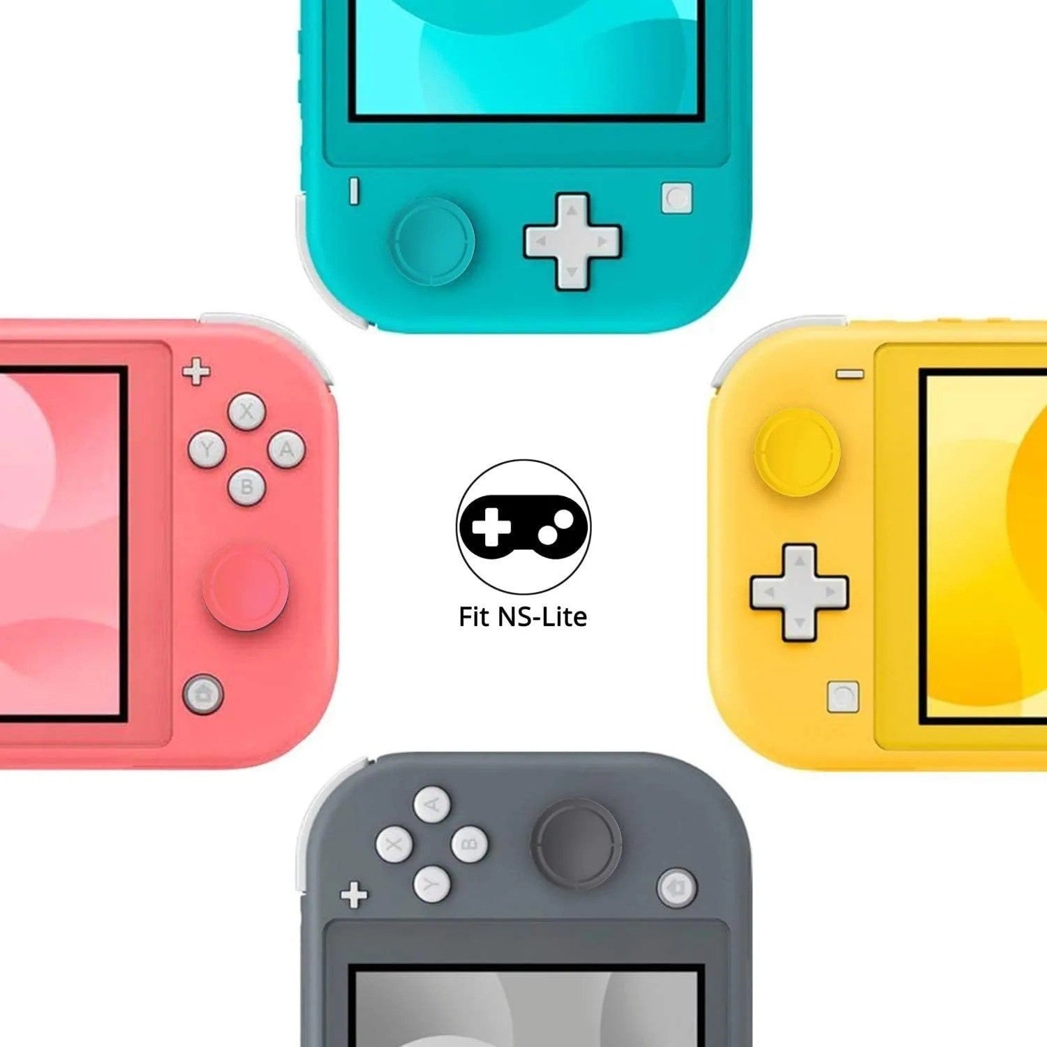 2 Pack Thumb Joy-Con Stick Grip Cap Rubber Cover For Nintendo Switch/Lite/OLED