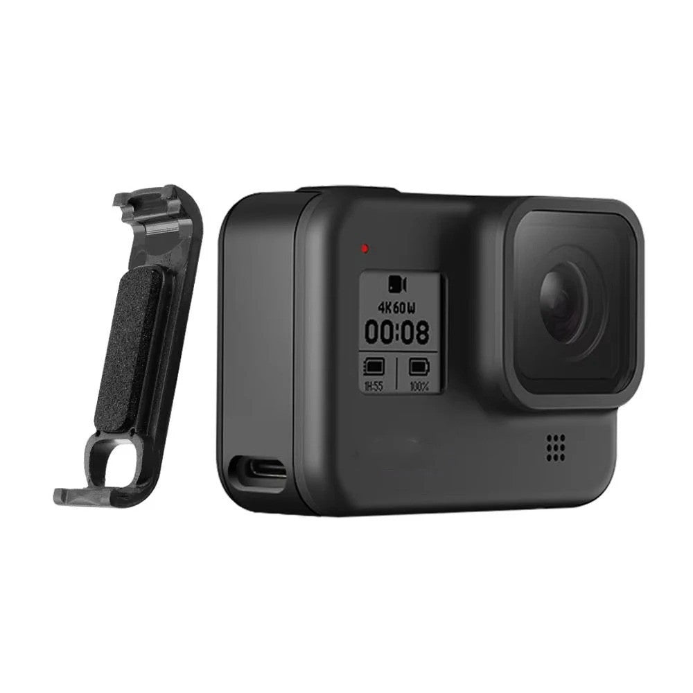 Plastic Removable Battery Cover Side Door with Charging Port for GoPro Hero 8