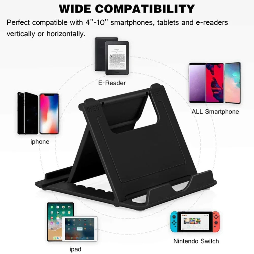 Adjustable Desktop Phone Stand Foldable Desk Holder for iPad iPhone Samsung