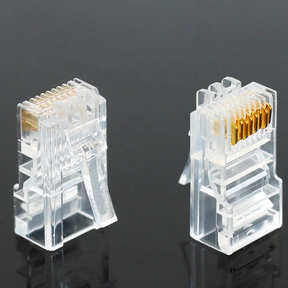 20-100PCS Ethernet Connector Cat5 Cat5e Modular Cable Plug Network LAN RJ45