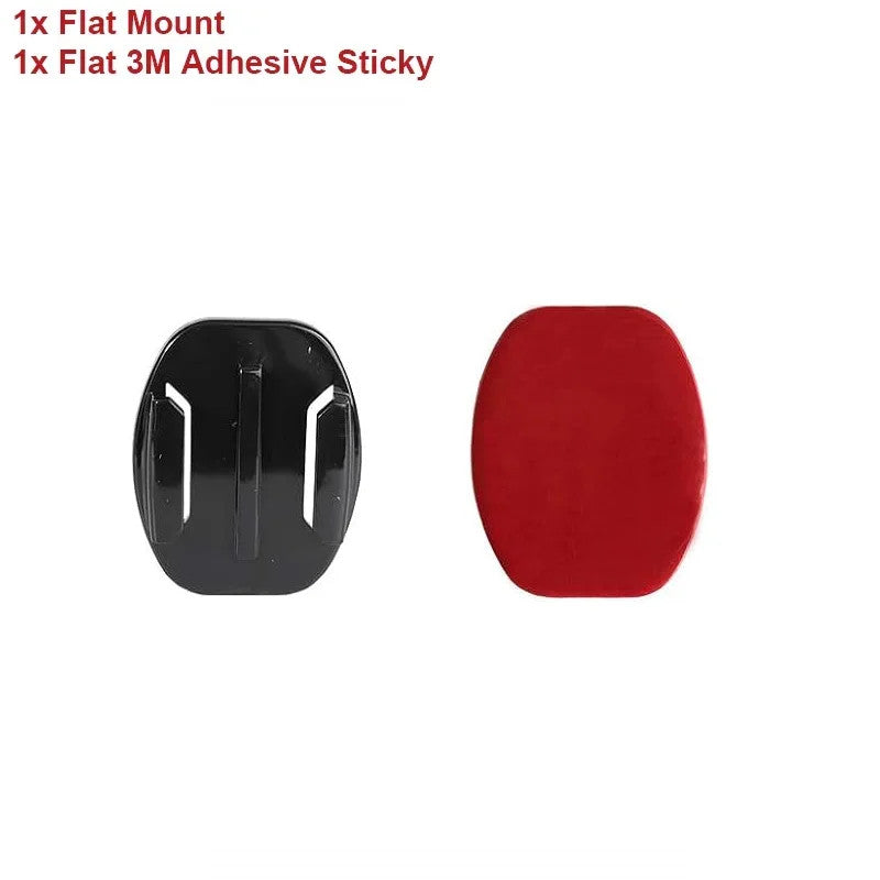 Adhesive Mount Kit Sticky Pads for GoPro Hero 13 12 11 10 9 Flat & Curved Helmet