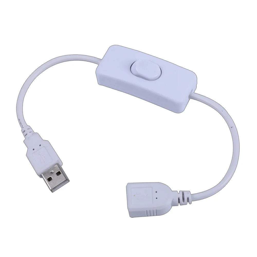 USB DC Male to Female Extension Cable with On Off Switch Toggle Cord LED Lamp