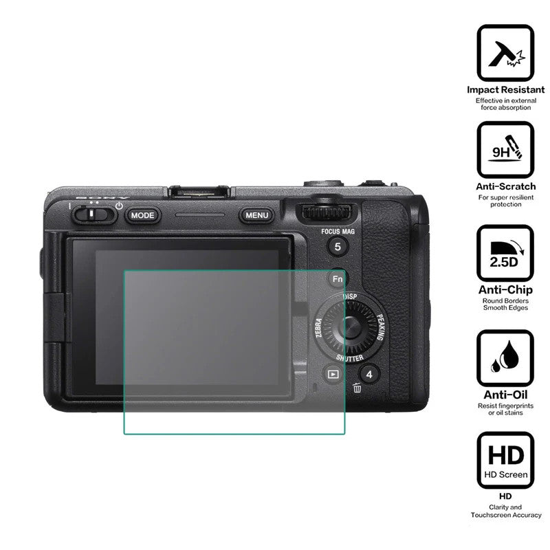 Tempered Glass Screen Protector for Sony Alpha FX3 ILME-FX3 Cinema Line LCD Film