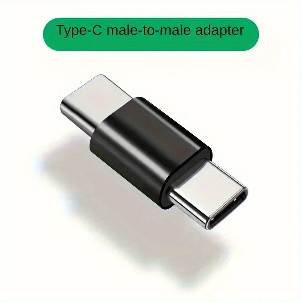 USB Type C Male to Male Coupler Adapter PD Fast Charge Data Extender MacBook PC