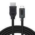 Mini HDMI to HDMI Cable 4K 60Hz Short Video Cord for Canon Sony Nikon Monitor