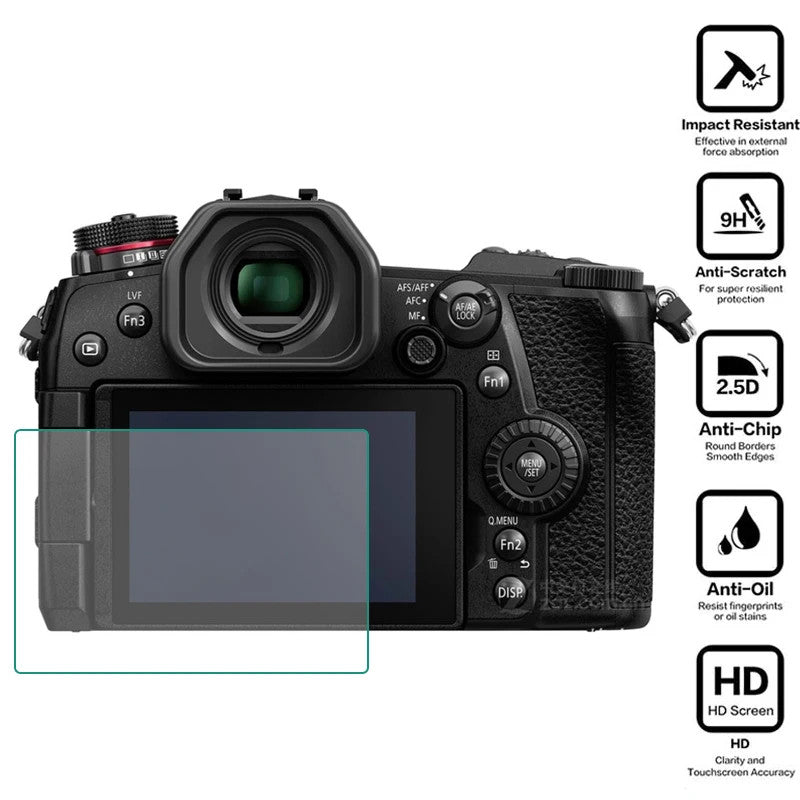 Tempered Glass Screen Protector for Panasonic Lumix G9 Mark II G9II G9M2 LCD