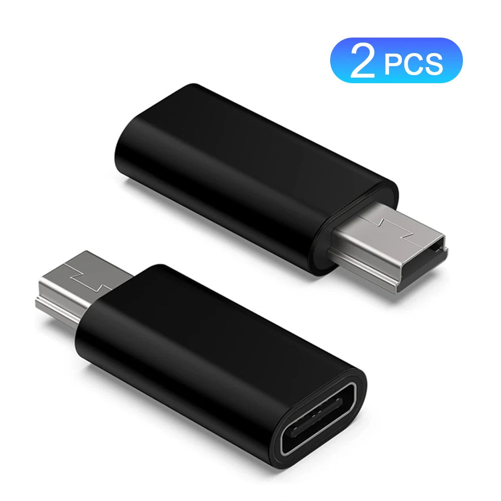 USB-C to Mini USB Adapter Converter Plug for Sony PSP Dash Cam Camera GPS Fast
