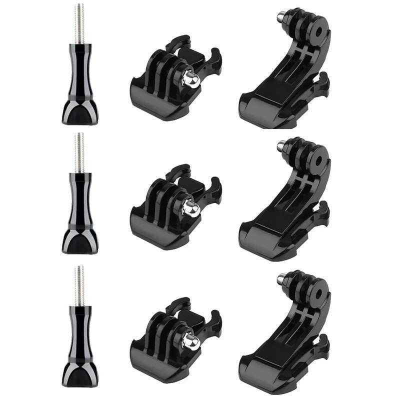 (9 Pack) J-Hook Buckle Tripod Mount Adapter + Thumbscrews for GoPro Hero DJI