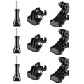 (9 Pack) J-Hook Buckle Tripod Mount Adapter + Thumbscrews for GoPro Hero DJI