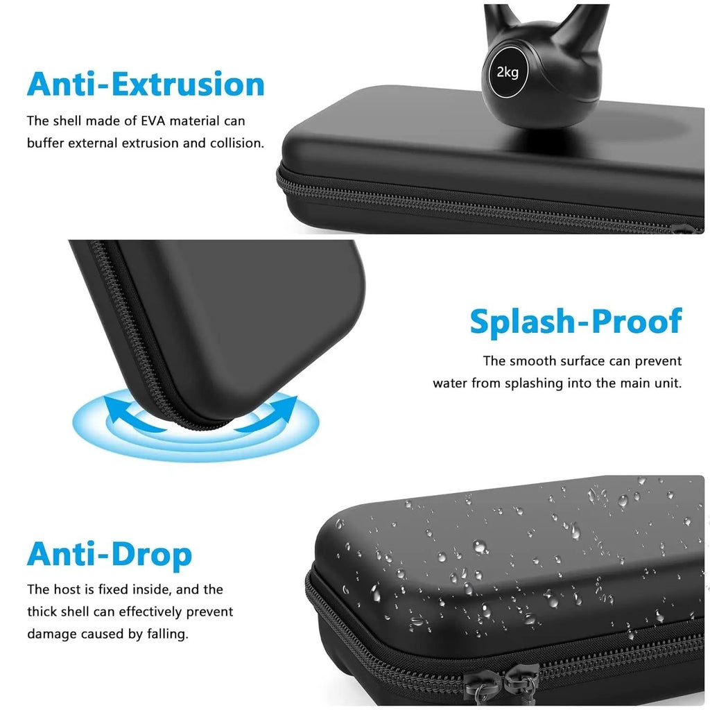 Shockproof Case Black for Nintendo Switch/OLED Hard Shell Cover Carrying Cover
