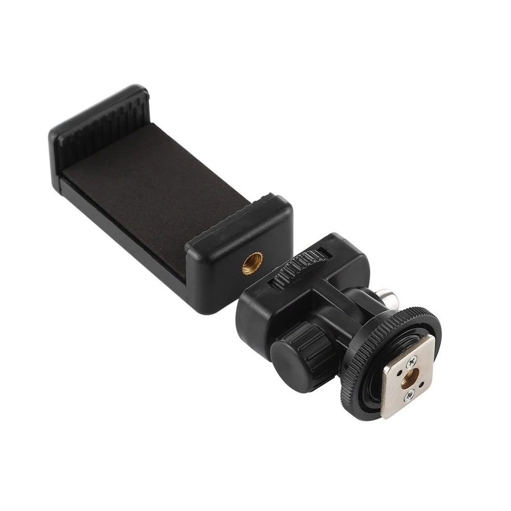 Phone Holder Hot Shoe Mount Adapter Kit for Cellphone DSLR Mirrorless Camera