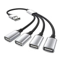 USB Cable Splitter Hub Multi Port Expander Adapter Dock Power Charging Extender