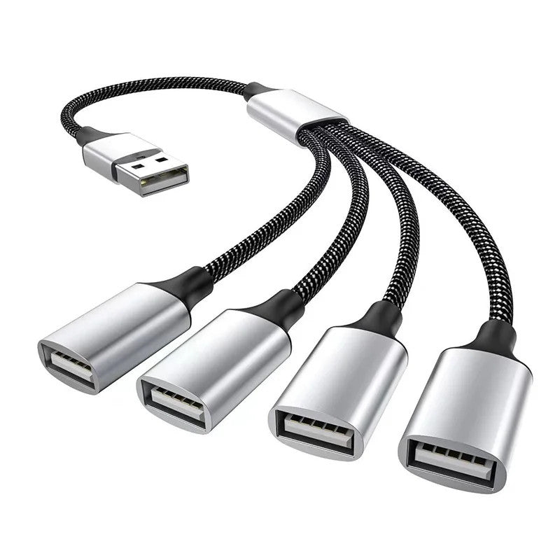 USB Cable Splitter Hub Multi Port Expander Adapter Dock Power Charging Extender