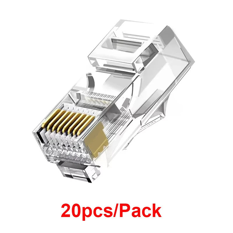 20-100PCS Ethernet Connector Cat5 Cat5e Modular Cable Plug Network LAN RJ45