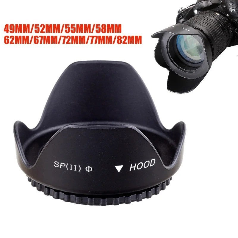 Universal Petal Screw-in Lens Hood Lens Shade 49/52/55/58/62/67/72/77/82/86/95mm