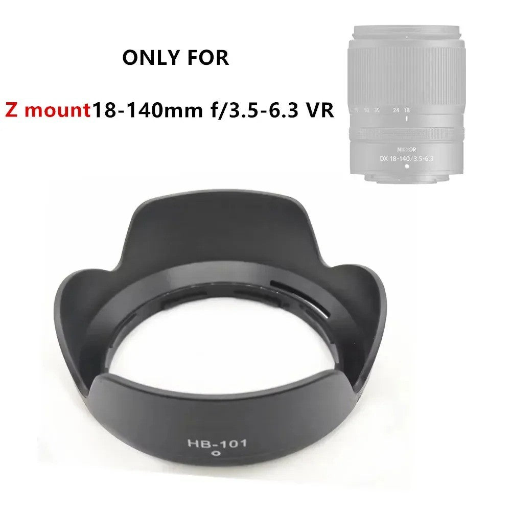HB-101 Lens Hood for Nikon Z DX 18-140 mm f/3.5-6.3 VR Mirrorless Z50 HB101