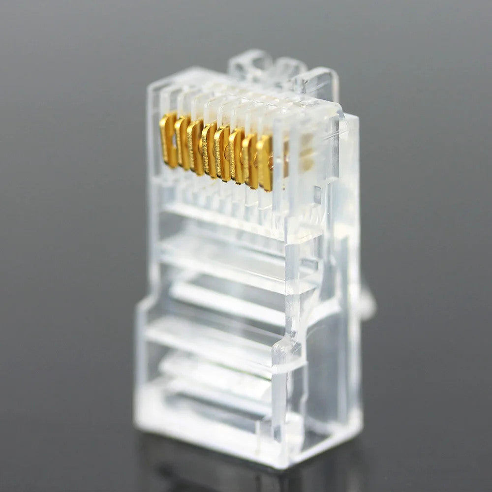 20-100PCS Ethernet Connector Cat5 Cat5e Modular Cable Plug Network LAN RJ45